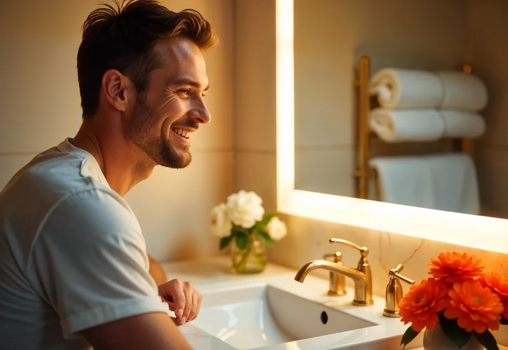 make up vanity with lighted mirror